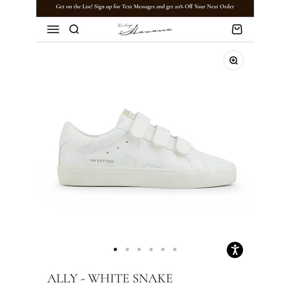 Vintage Havana Ally White snake NEW IN BOX sold out size - Picture 12 of 14